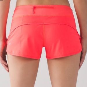 Lululemon Speed Up Short - 2 1/2” - Electric Coral